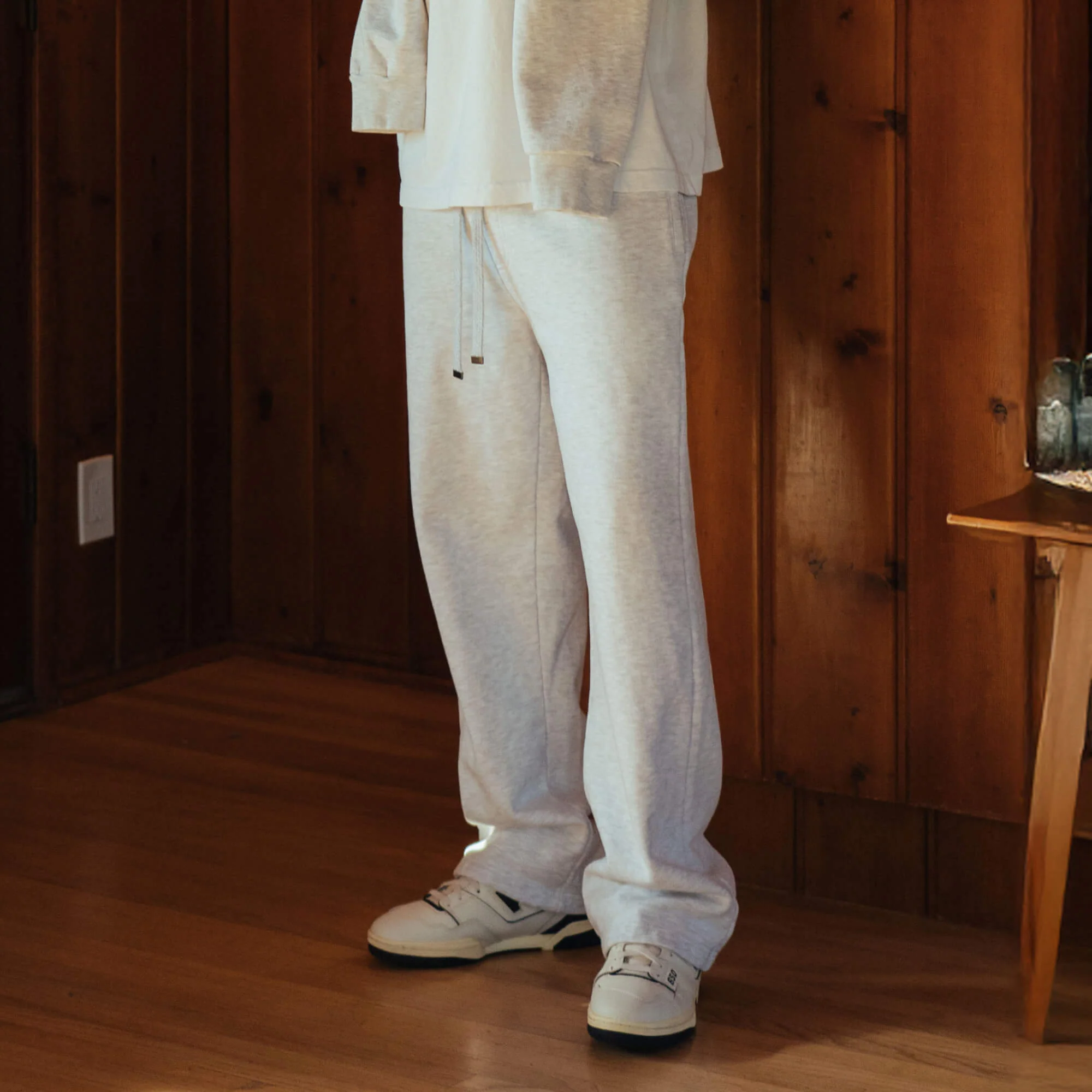 MENS HEATHER STRAIGHT LEG SWEATPANTS - Image 5