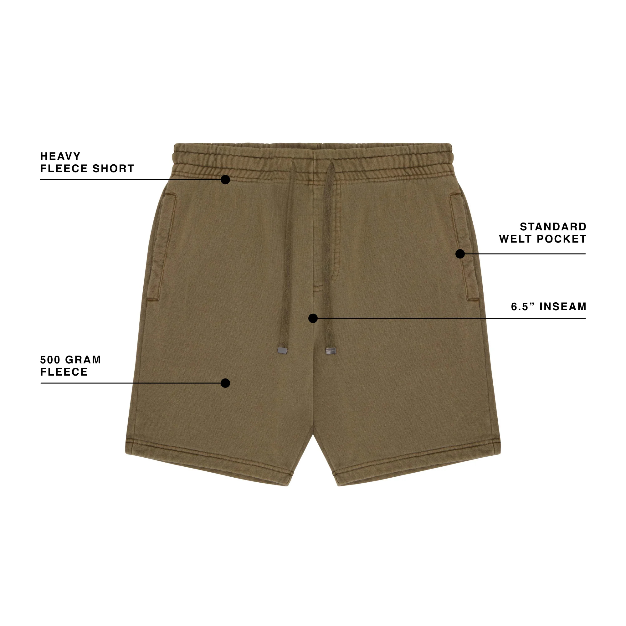 MENS HEAVYWEIGHT FLEECE SHORT - Image 7