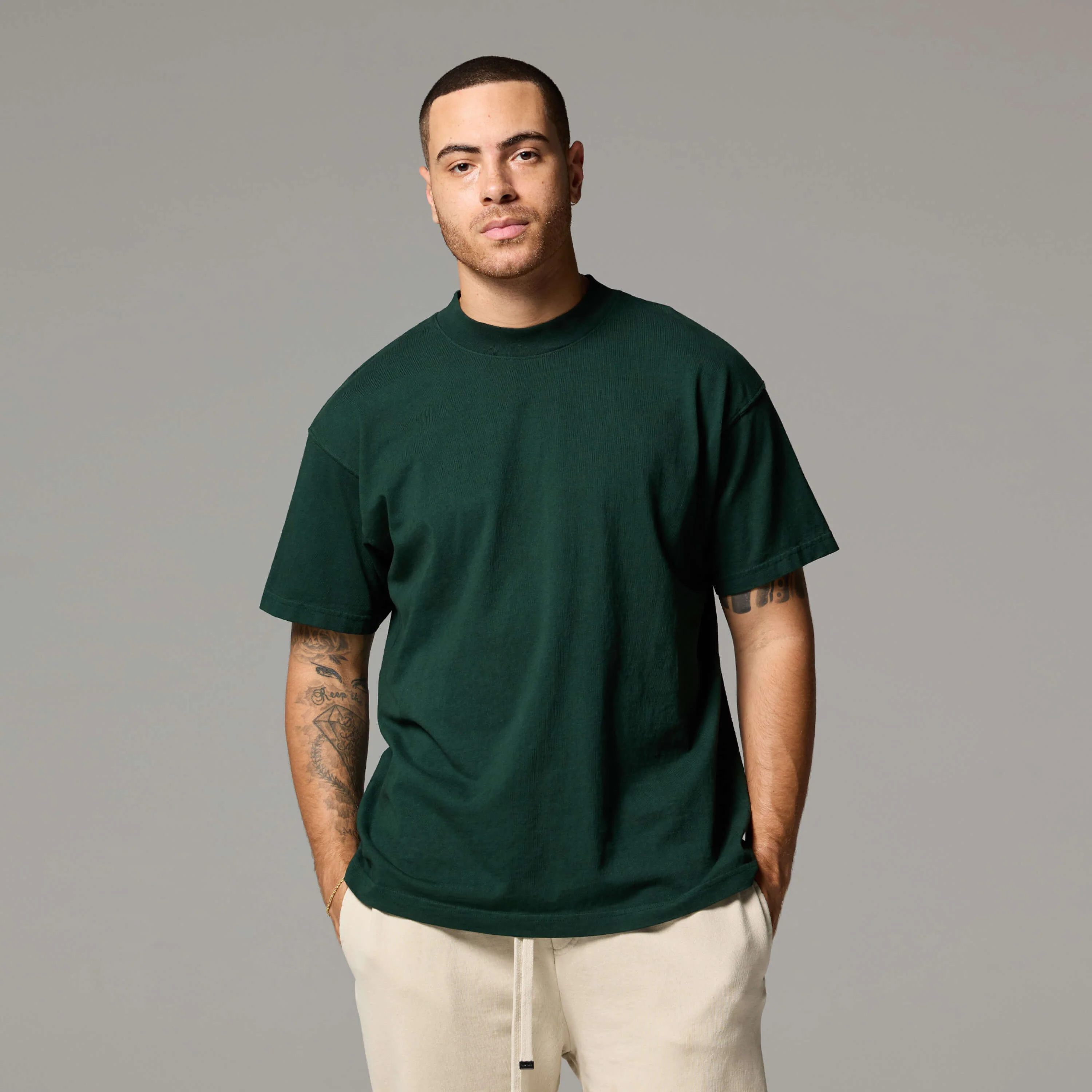 MENS MOCK NECK TEE 6 PACK - Image 8