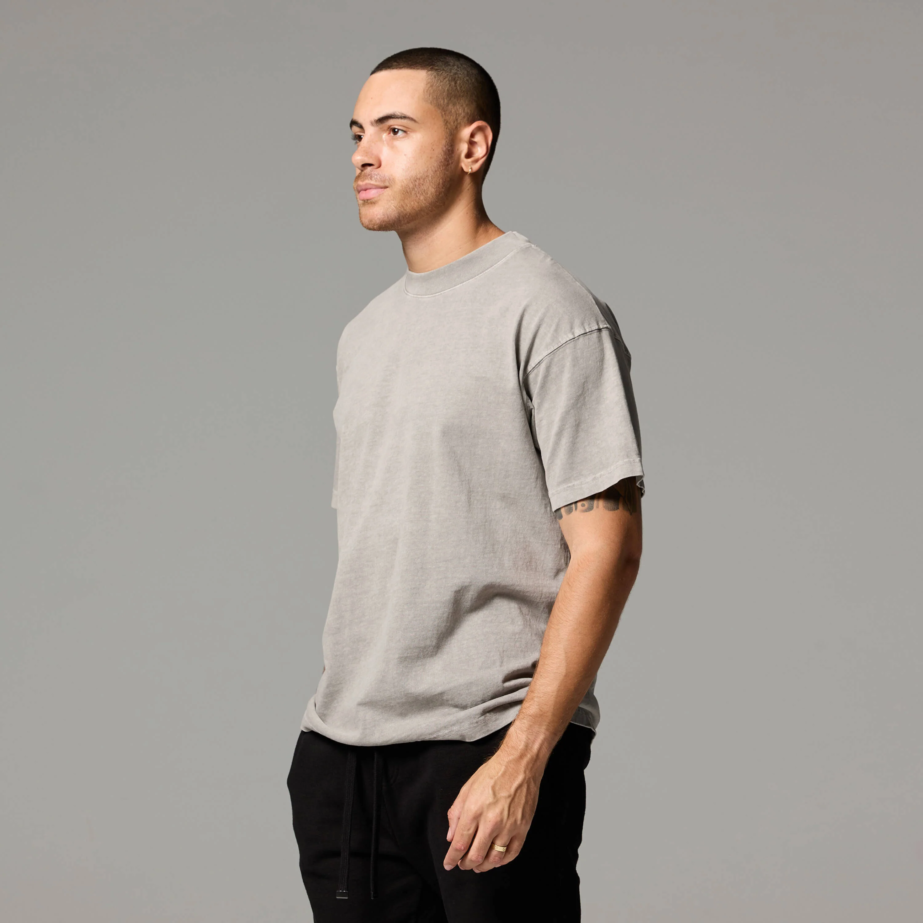 MENS MOCK NECK TEE - Image 38