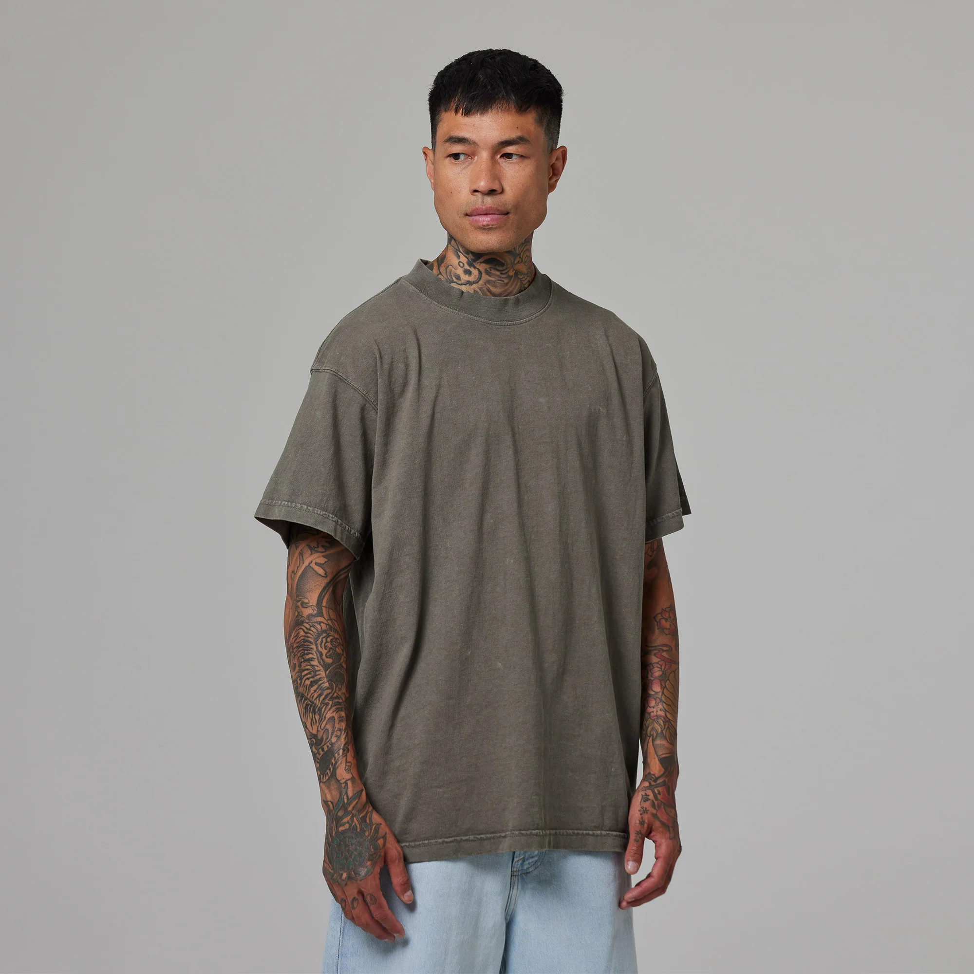 MENS MOCK NECK TEE - Image 3