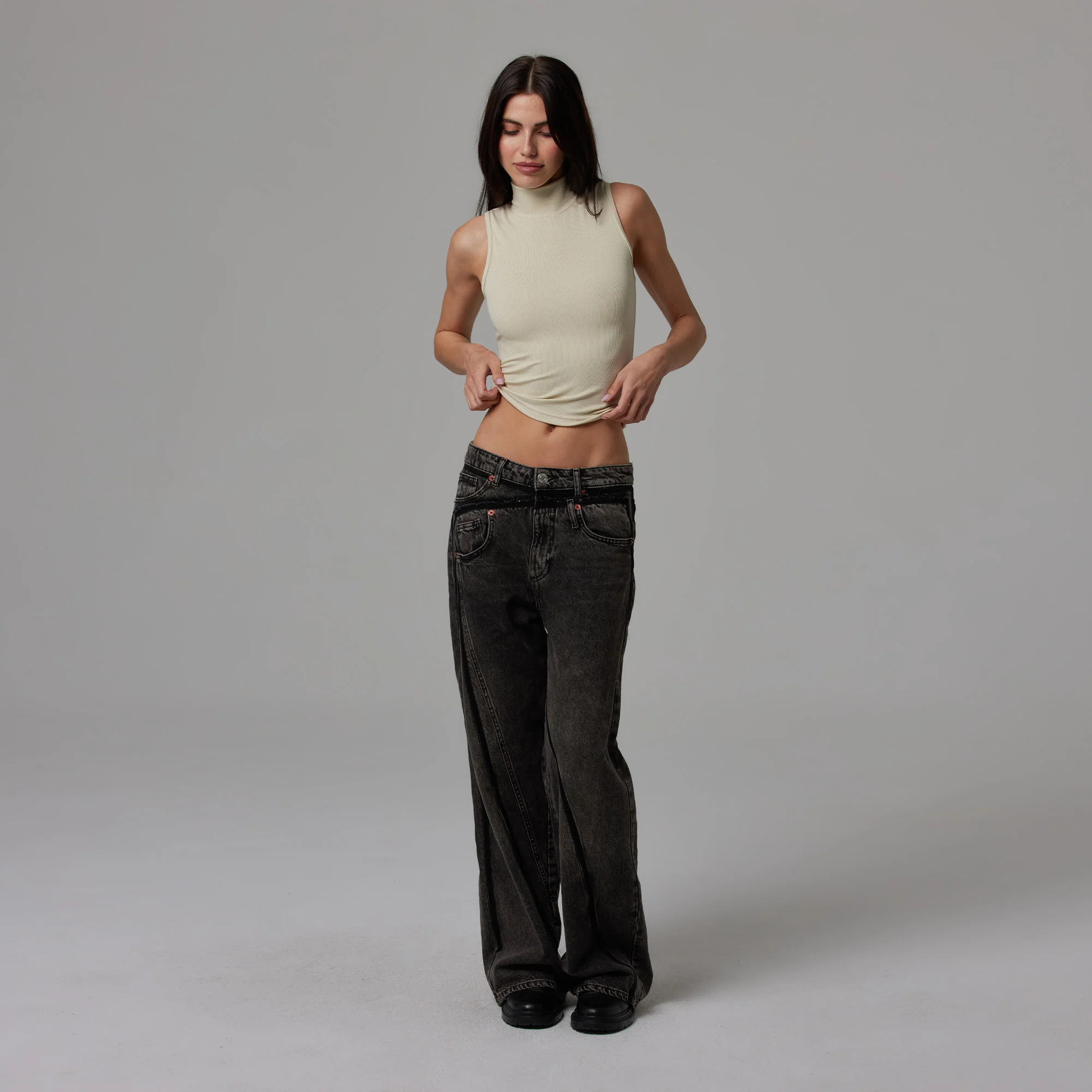 WOMENS MOCK NECK RIB TANK - Image 19