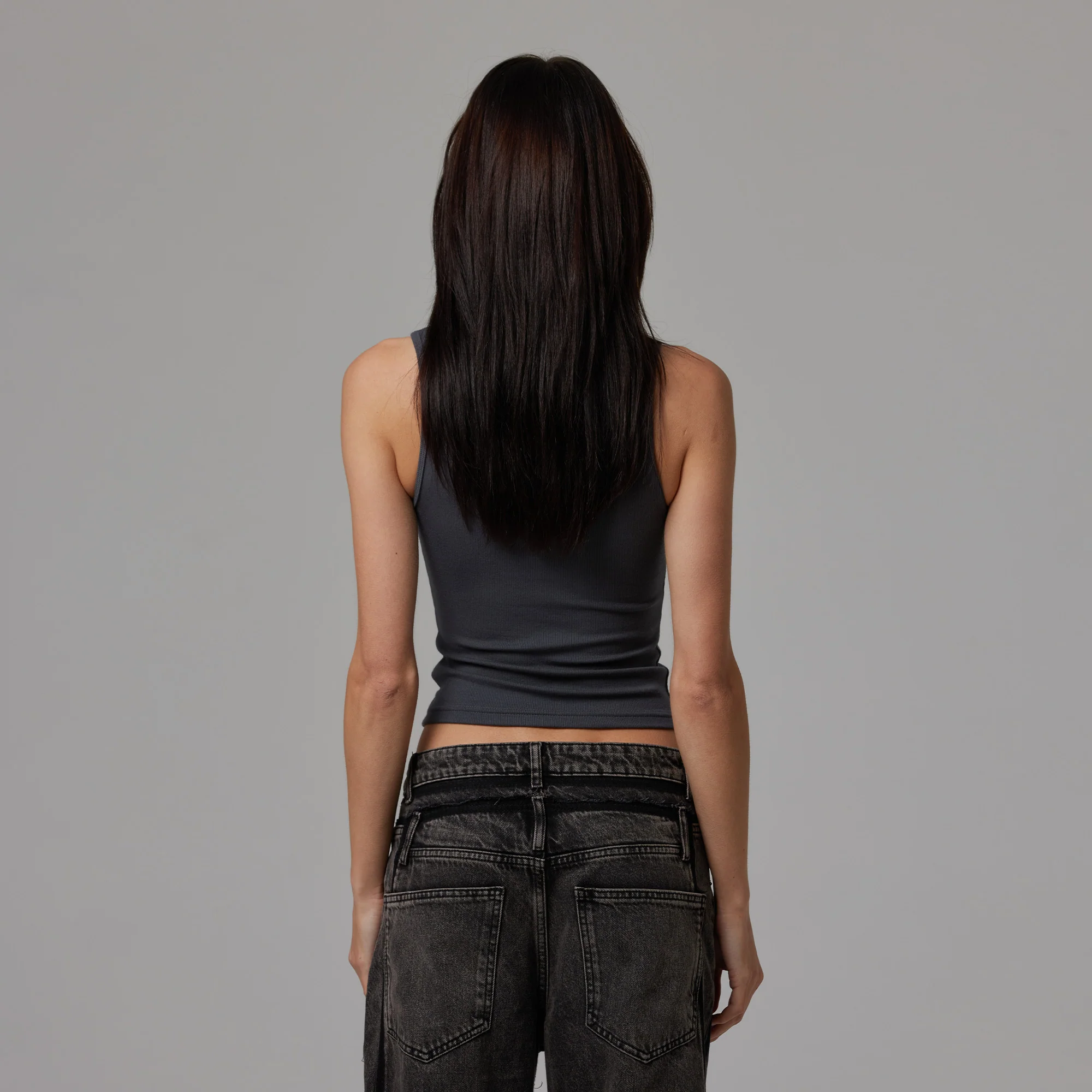 WOMENS MOCK NECK RIB TANK - Image 25