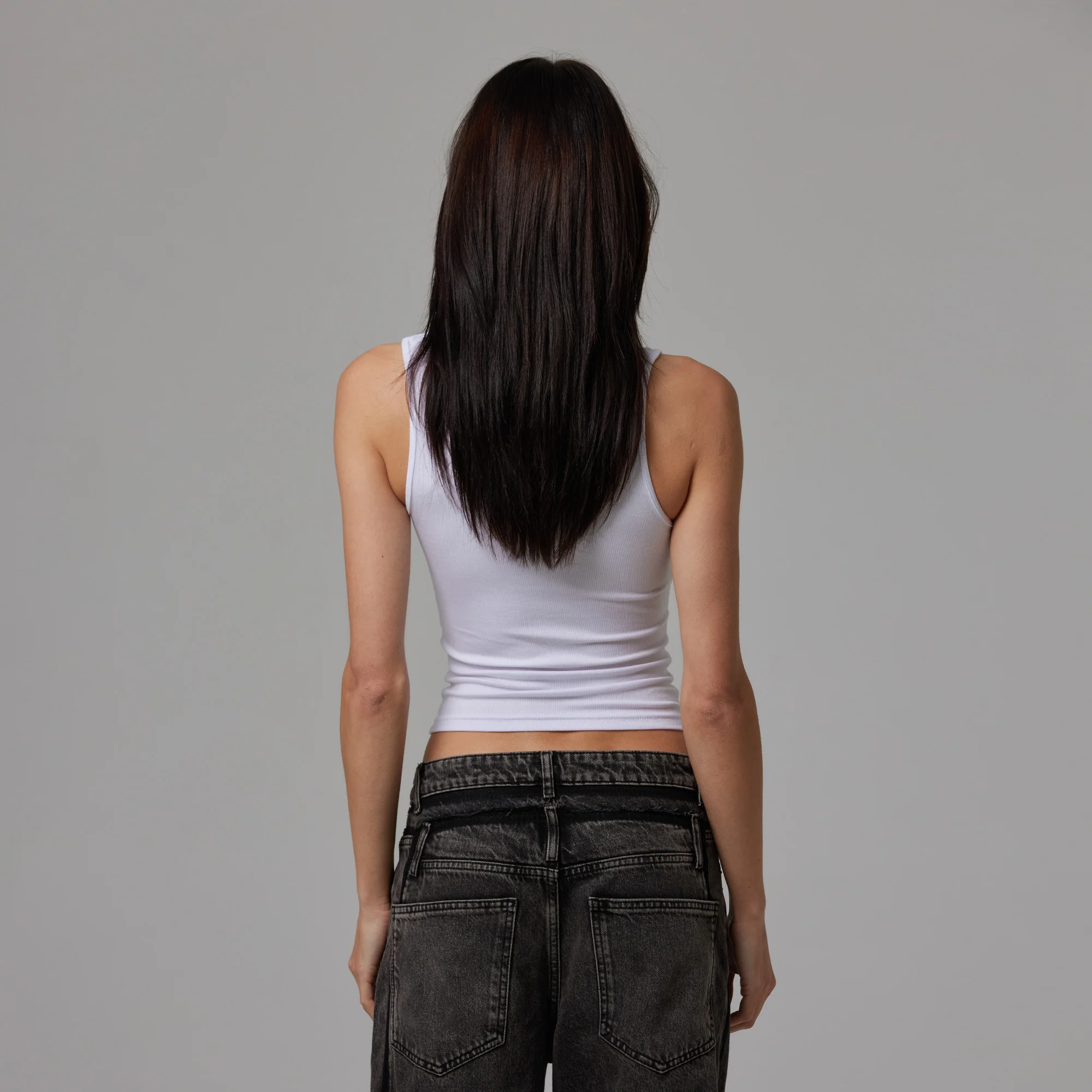 WOMENS MOCK NECK RIB TANK - Image 5