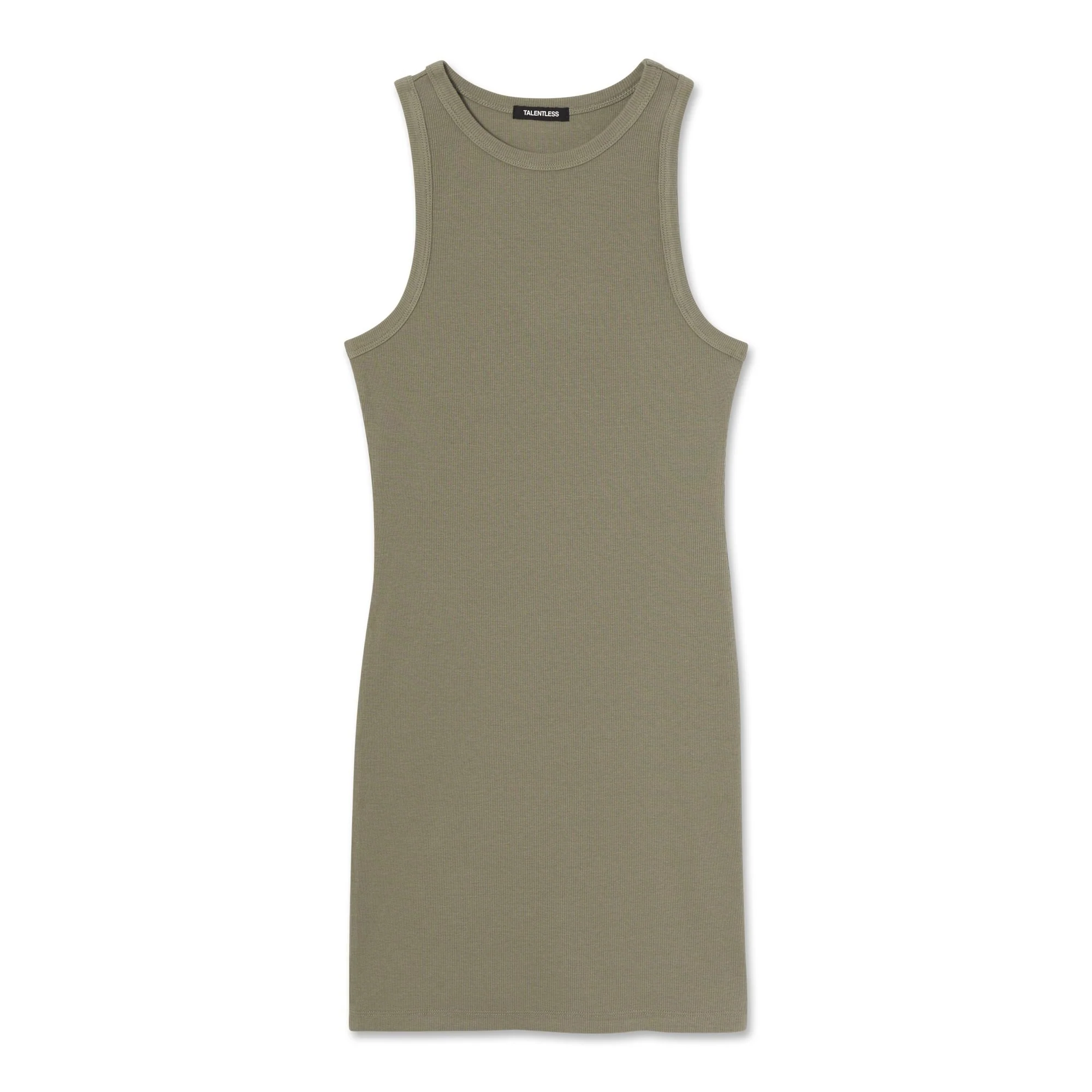 RIB HIGH-NECK CONTOUR DRESS - Image 11