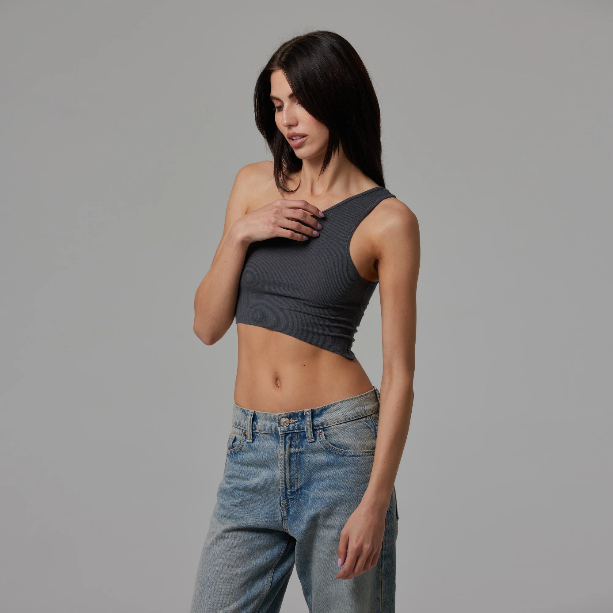 ASYMMETRICAL CROP TANK - Image 21