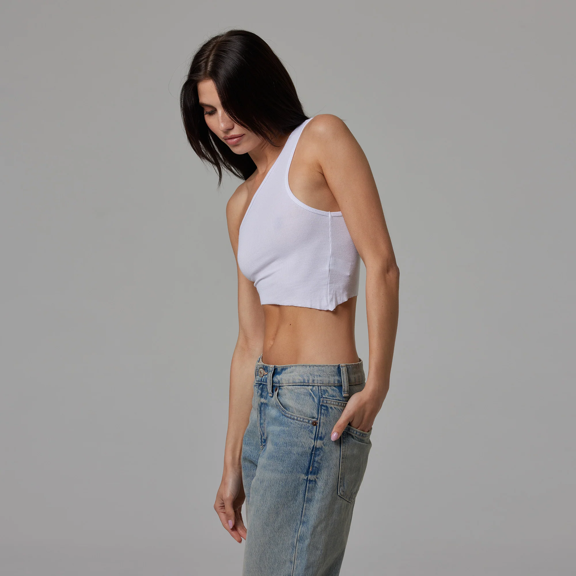 ASYMMETRICAL CROP TANK - Image 3