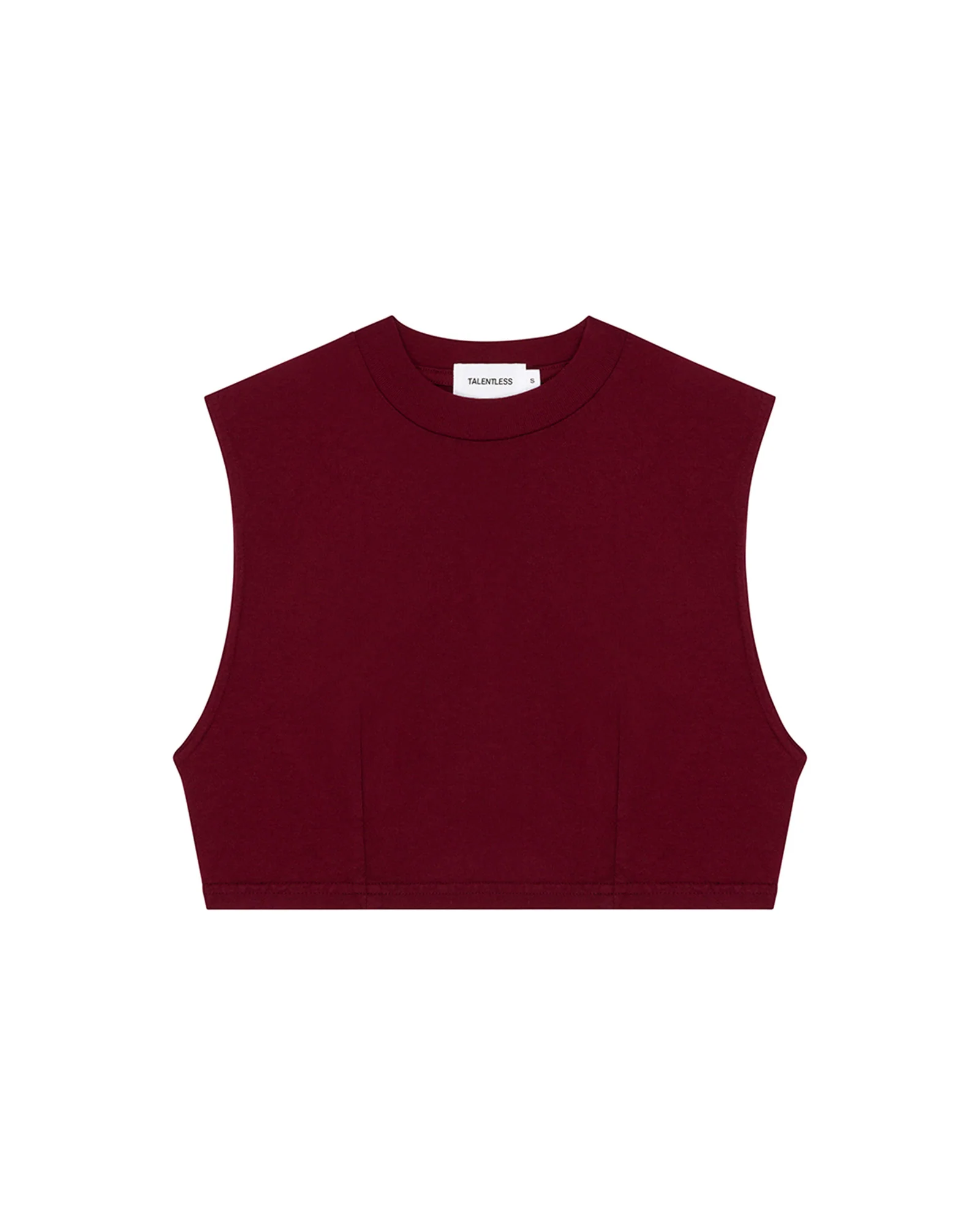 WOMENS CROP DART MUSCLE TANK