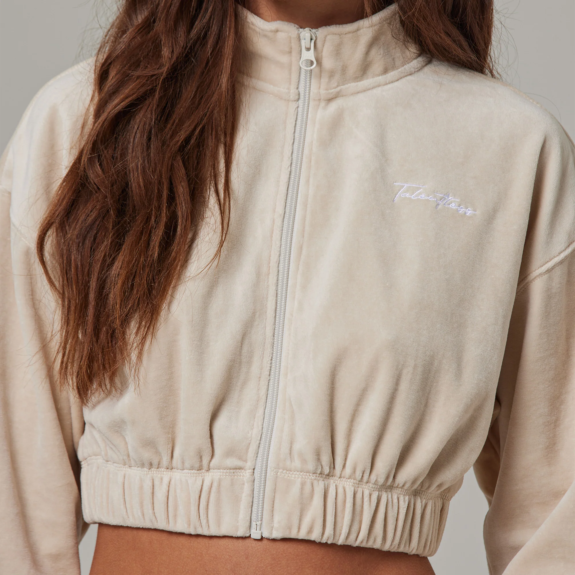 WOMENS FULL ZIP TERRY CLOTH MOCK NECK - Image 10