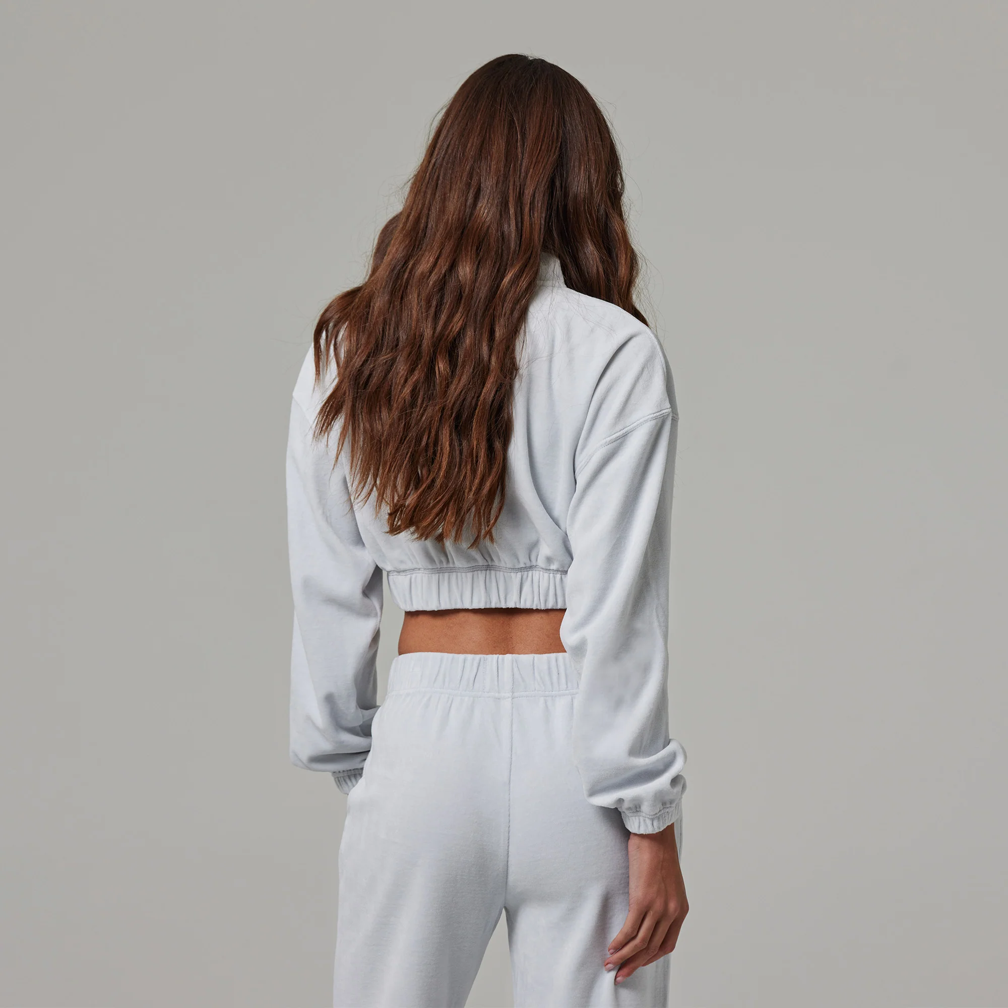 WOMENS FULL ZIP TERRY CLOTH MOCK NECK - Image 4