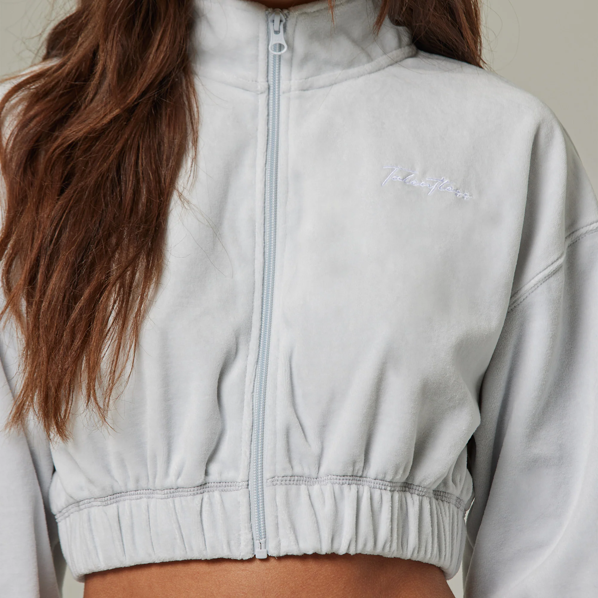 WOMENS FULL ZIP TERRY CLOTH MOCK NECK - Image 6