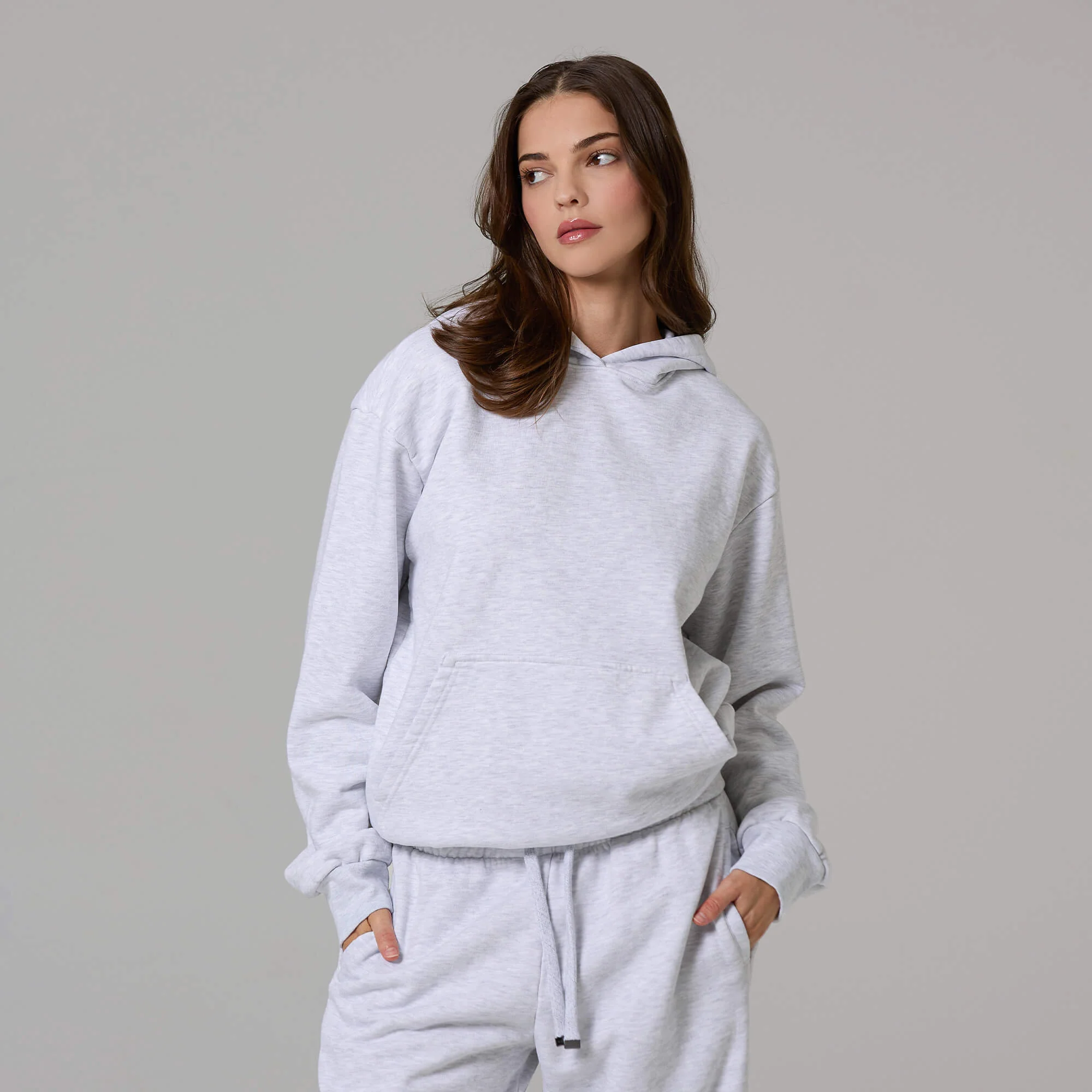 WOMENS HEATHER HEAVYWEIGHT HOODIE - Image 2