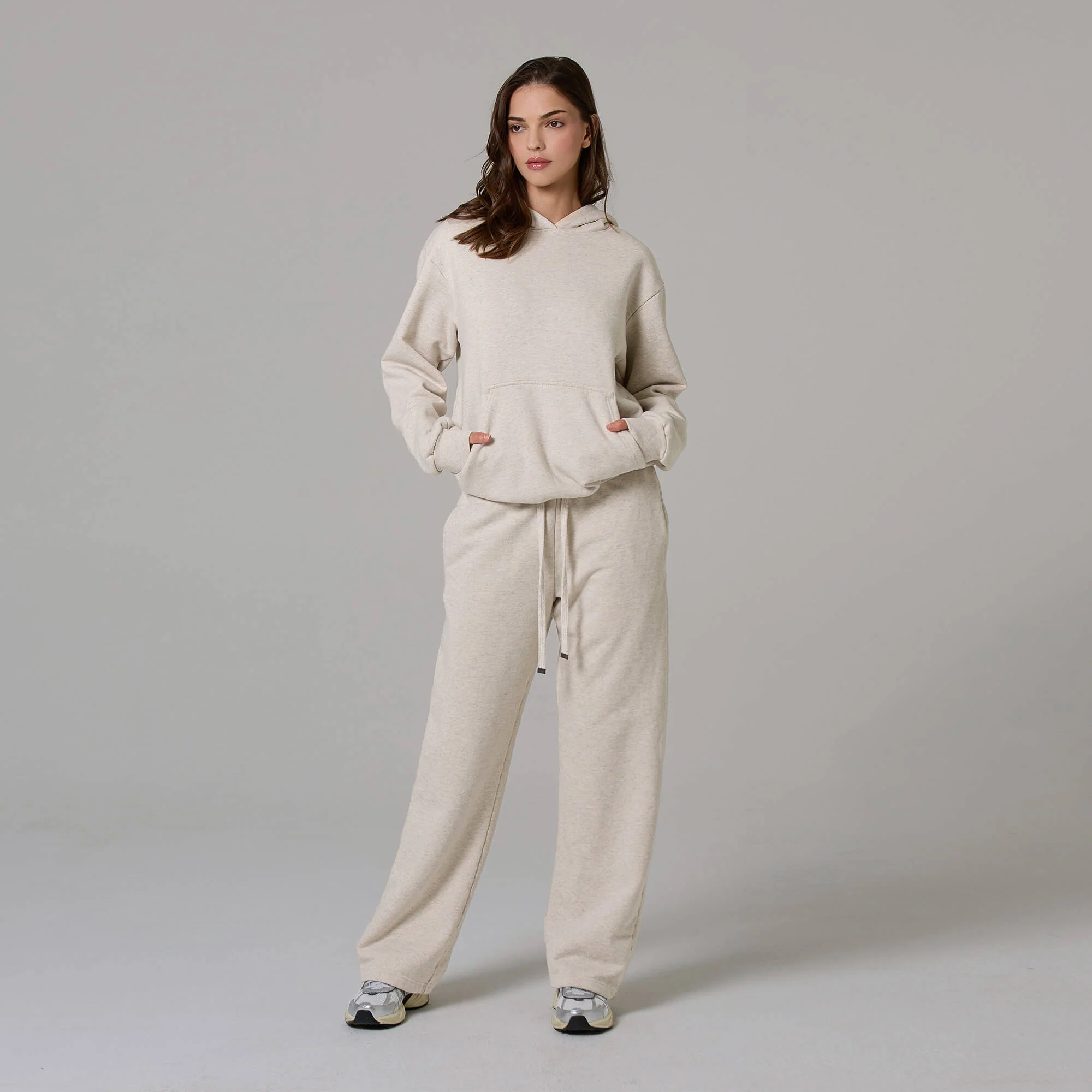 WOMENS HEATHER STRAIGHT LEG SWEATPANTS - Image 16