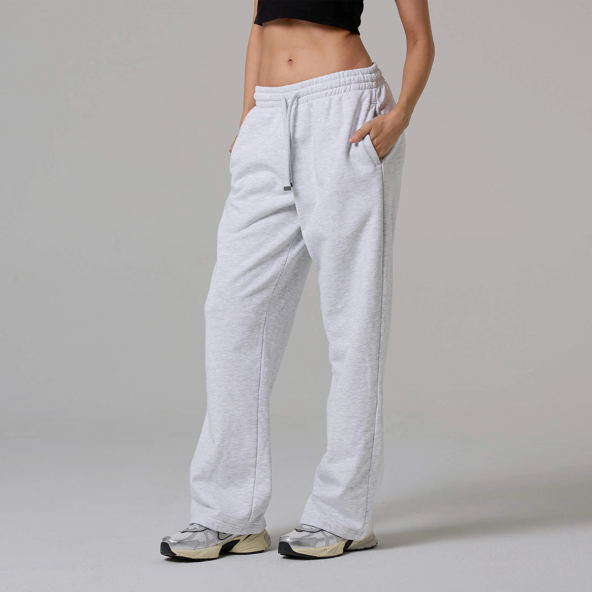 WOMENS HEATHER STRAIGHT LEG SWEATPANTS - Image 3