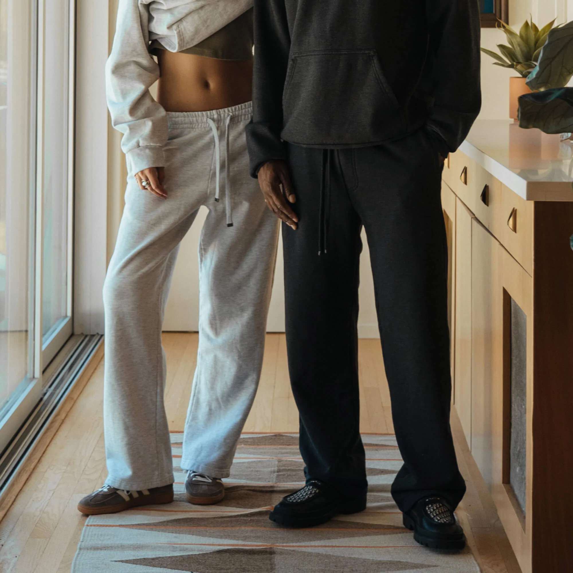 WOMENS HEATHER STRAIGHT LEG SWEATPANTS - Image 6