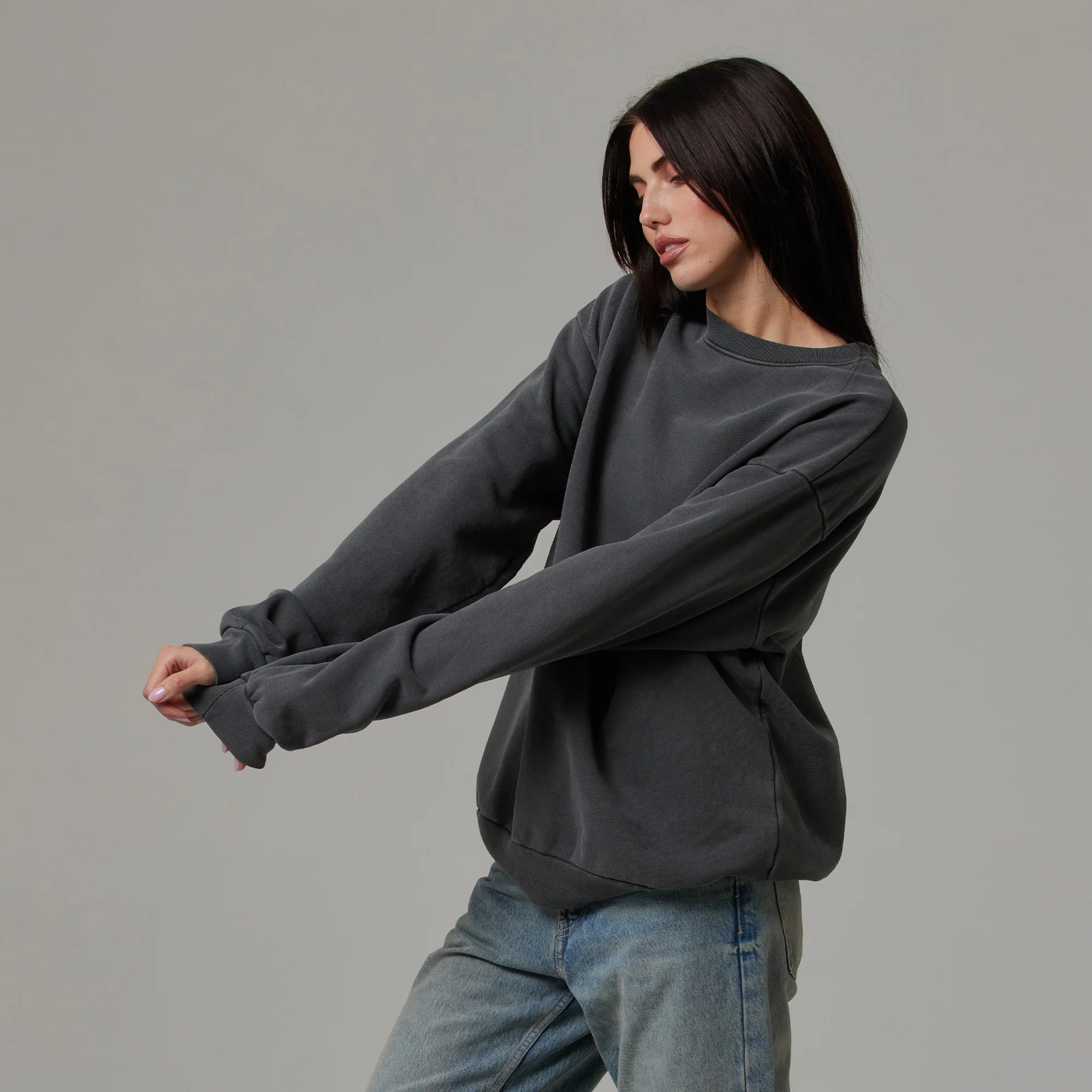 WOMENS OVERSIZED HEAVYWEIGHT CREWNECK - Image 13