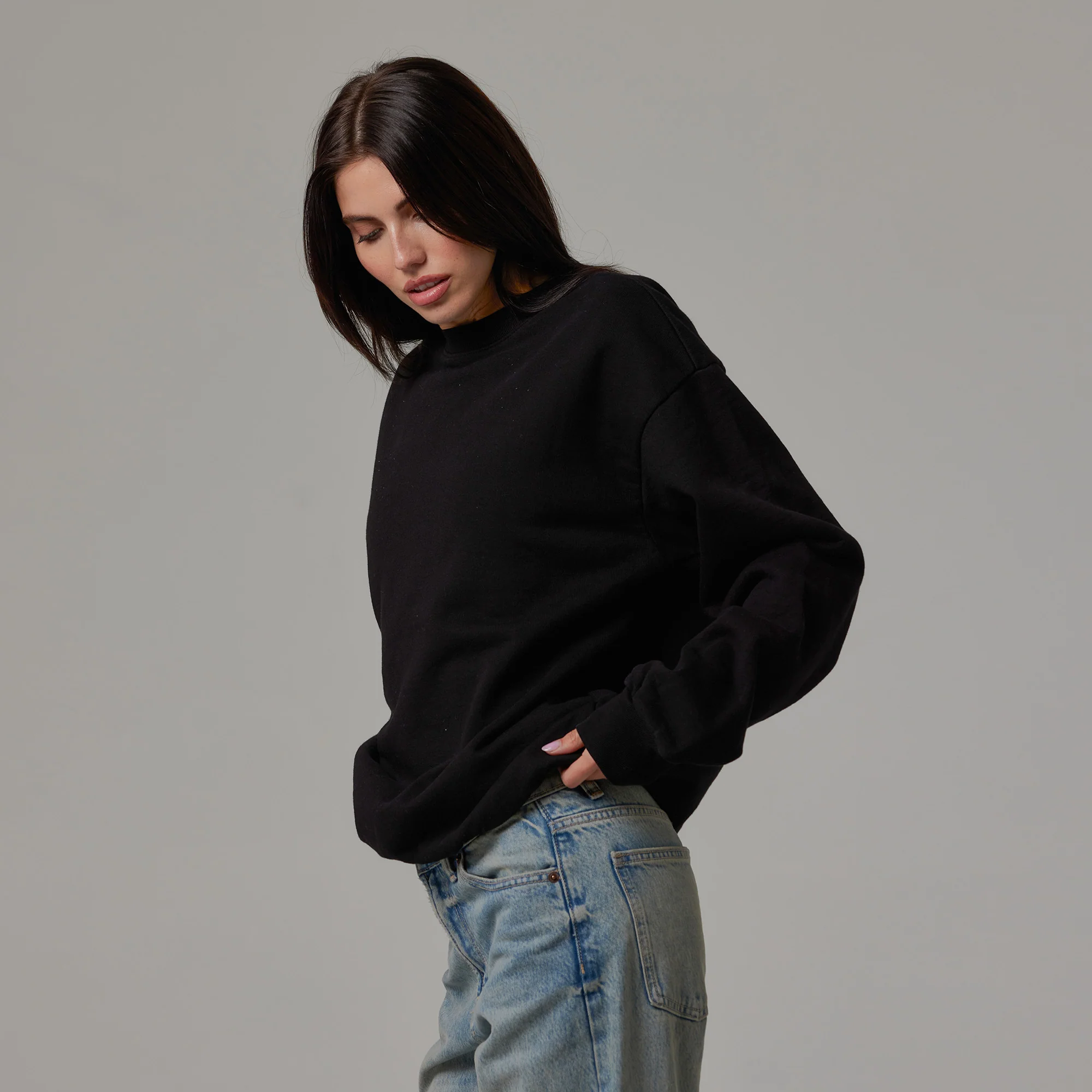 WOMENS OVERSIZED HEAVYWEIGHT CREWNECK - Image 8