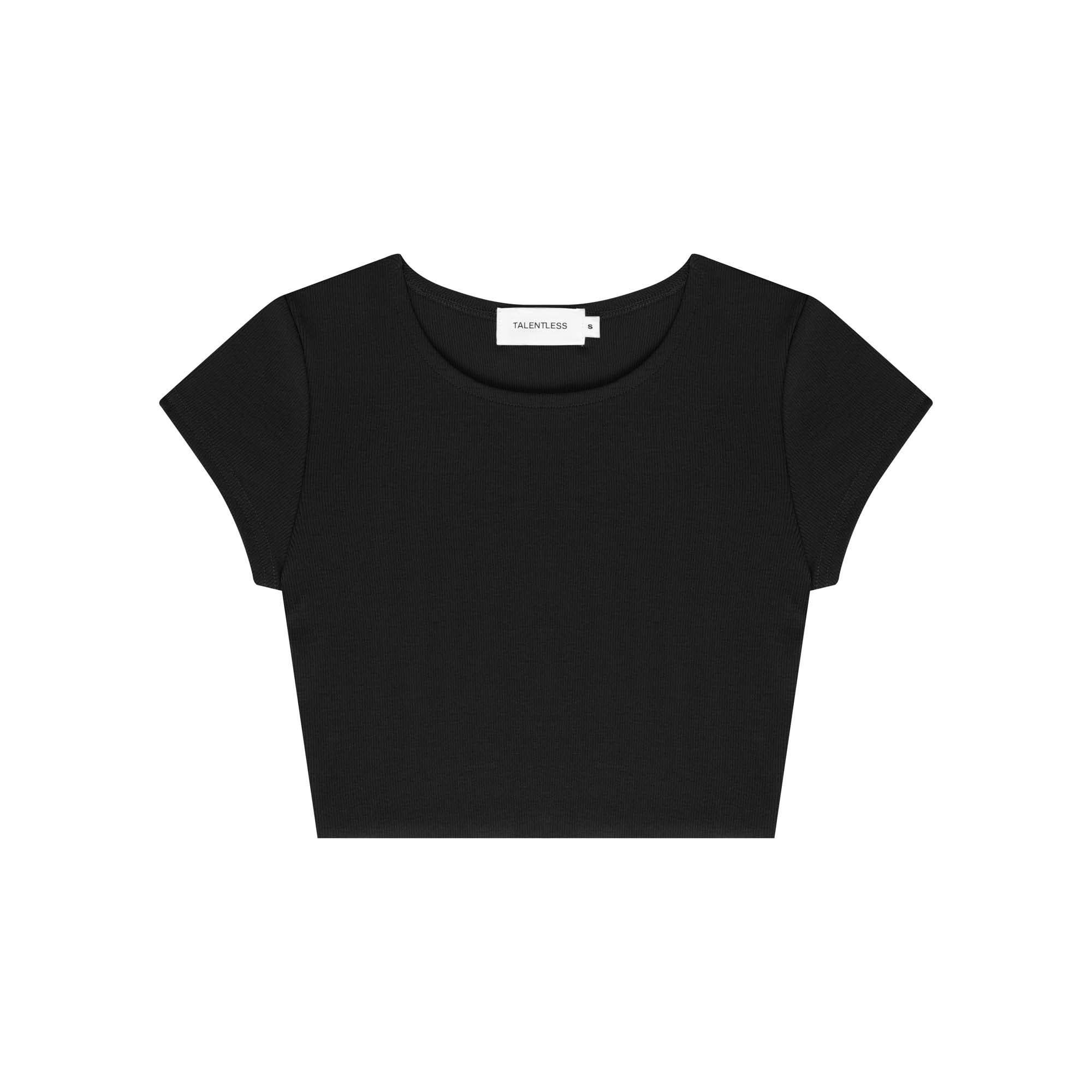 WOMENS RAW HEM CROP BABY TEE