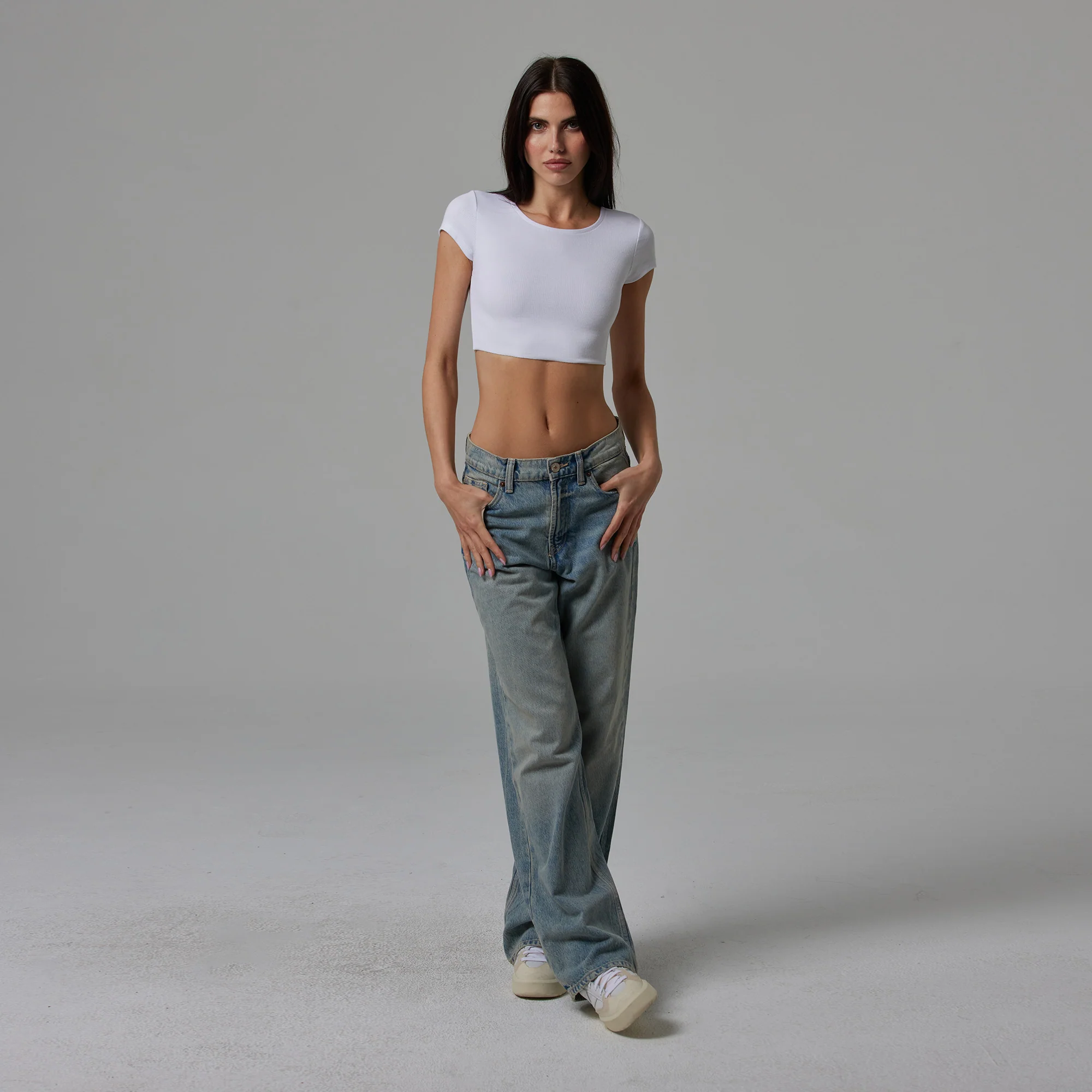 WOMENS RAW HEM CROP BABY TEE - Image 10