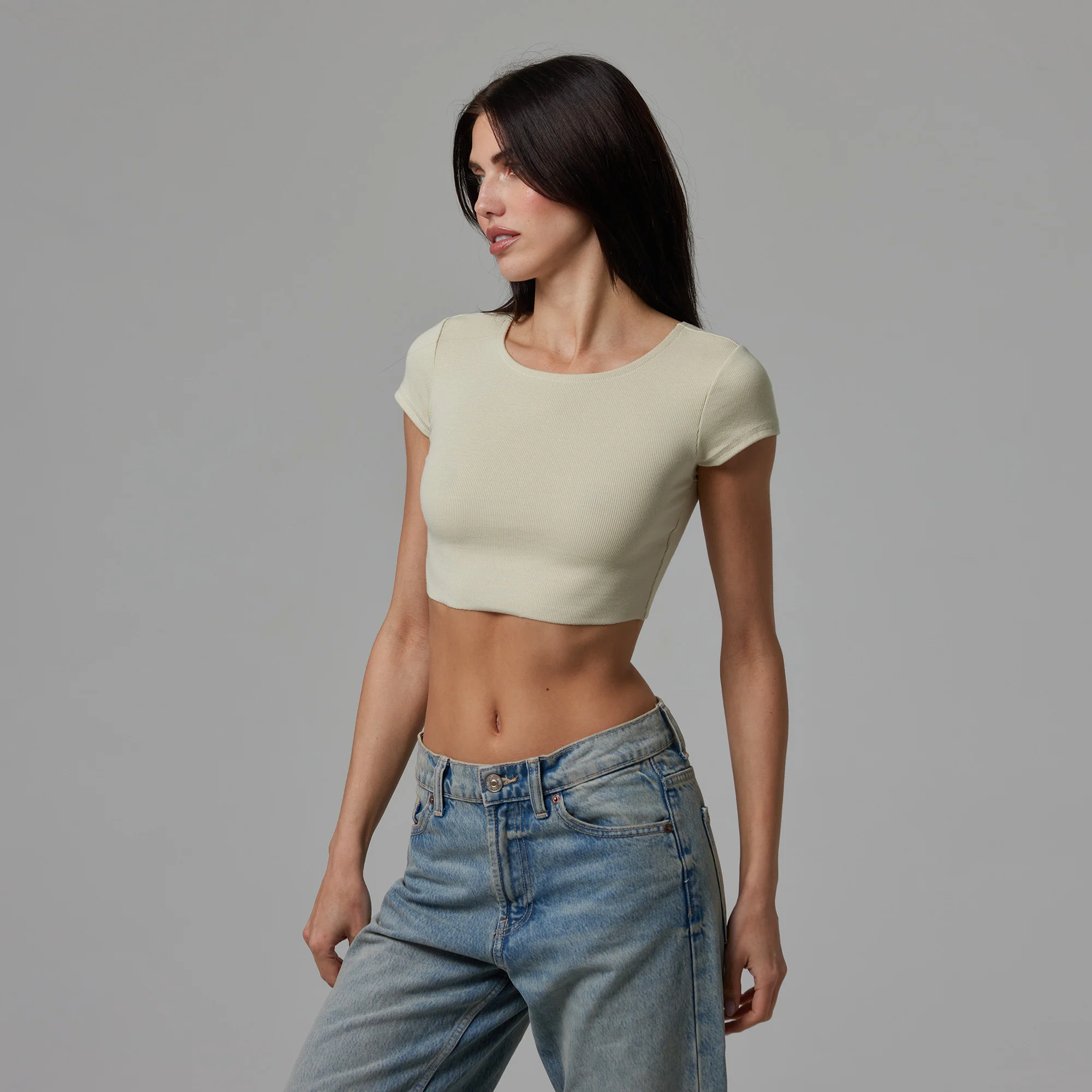 WOMENS RAW HEM CROP BABY TEE - Image 22