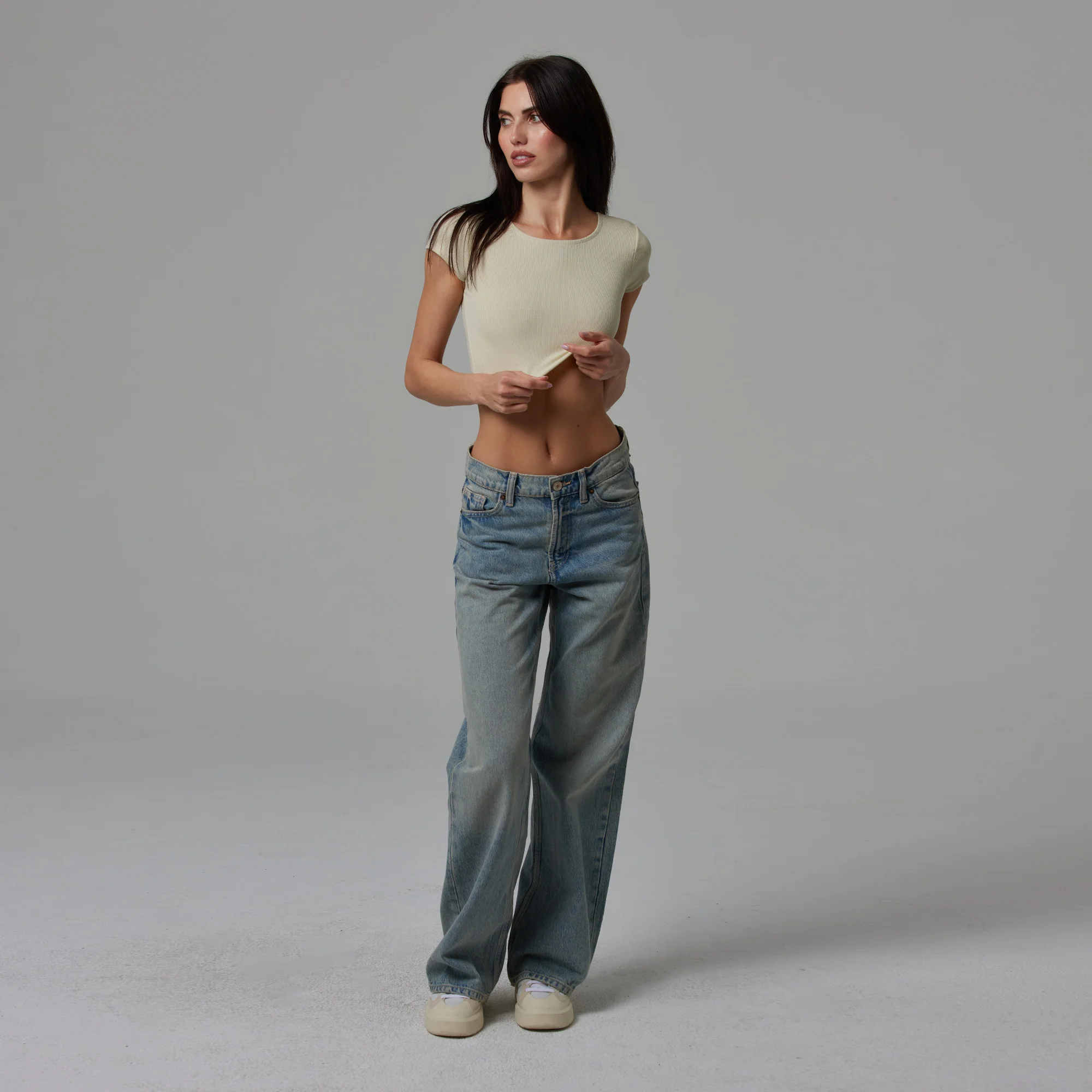 WOMENS RAW HEM CROP BABY TEE - Image 24