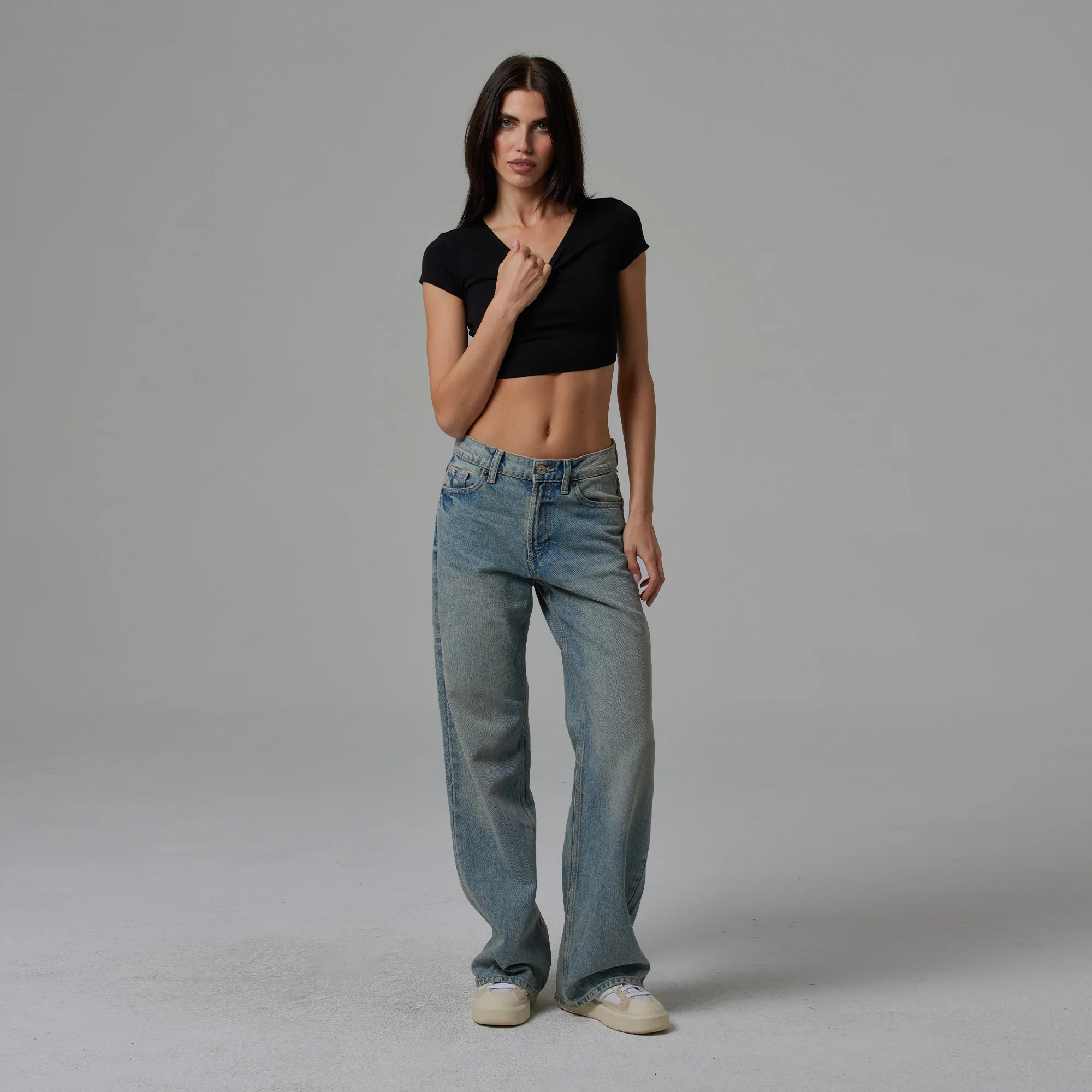 WOMENS RAW HEM CROP BABY TEE - Image 5