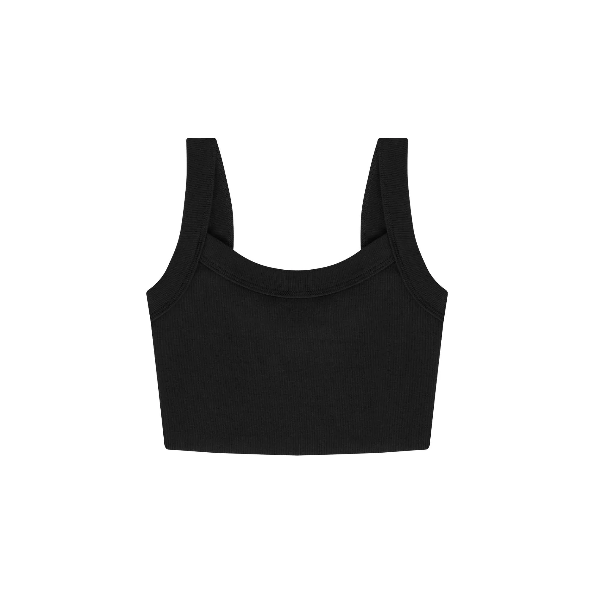 WOMENS RAW HEM RIB CROP TANK - Image 15