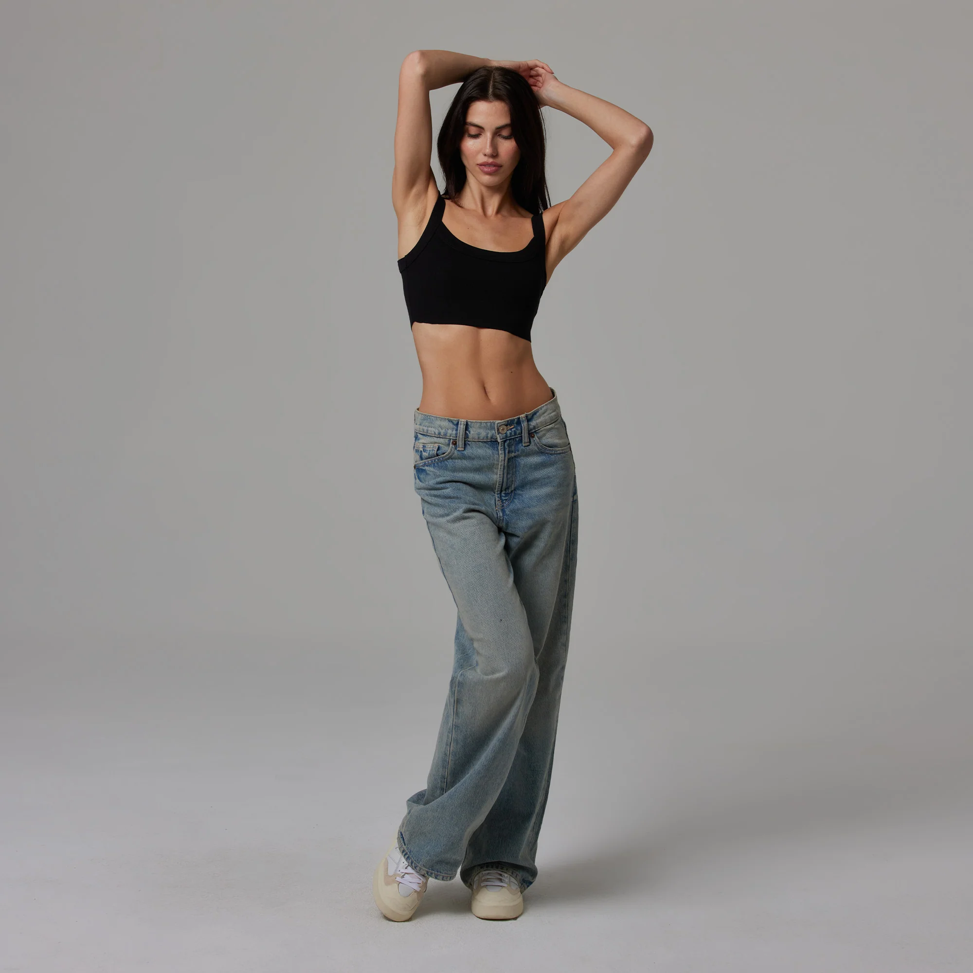 WOMENS RAW HEM RIB CROP TANK - Image 19