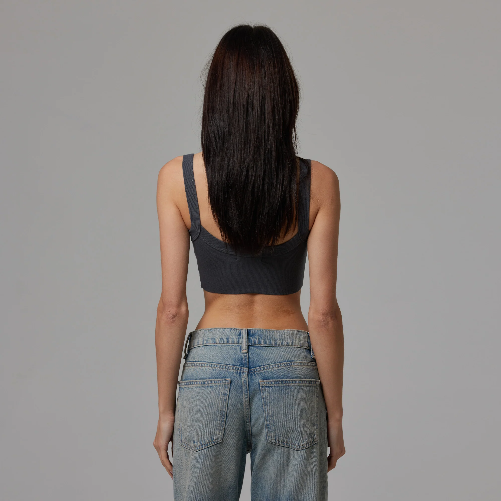 WOMENS RAW HEM RIB CROP TANK - Image 23
