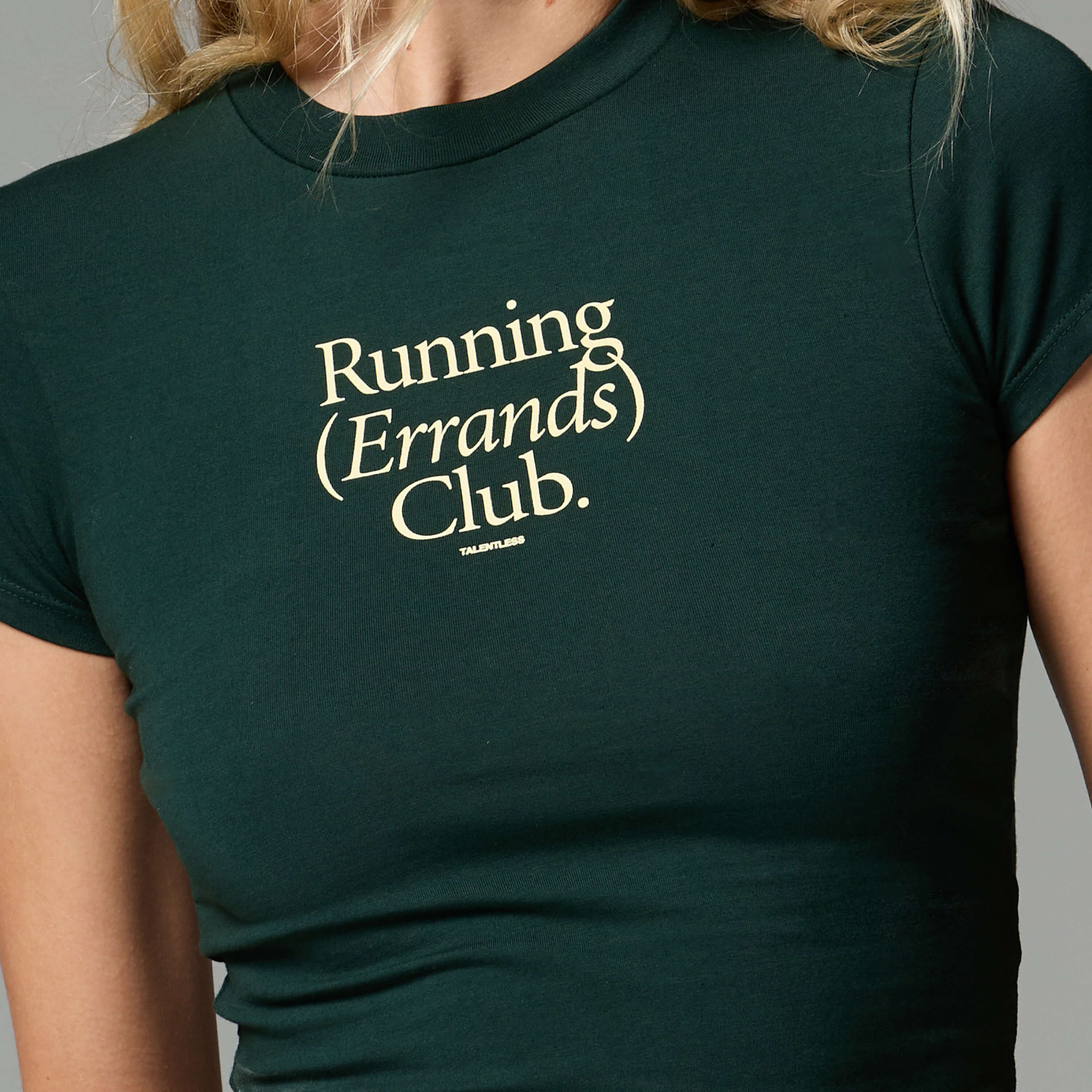 WOMENS RUNNING CLUB BABY TEE - Image 6
