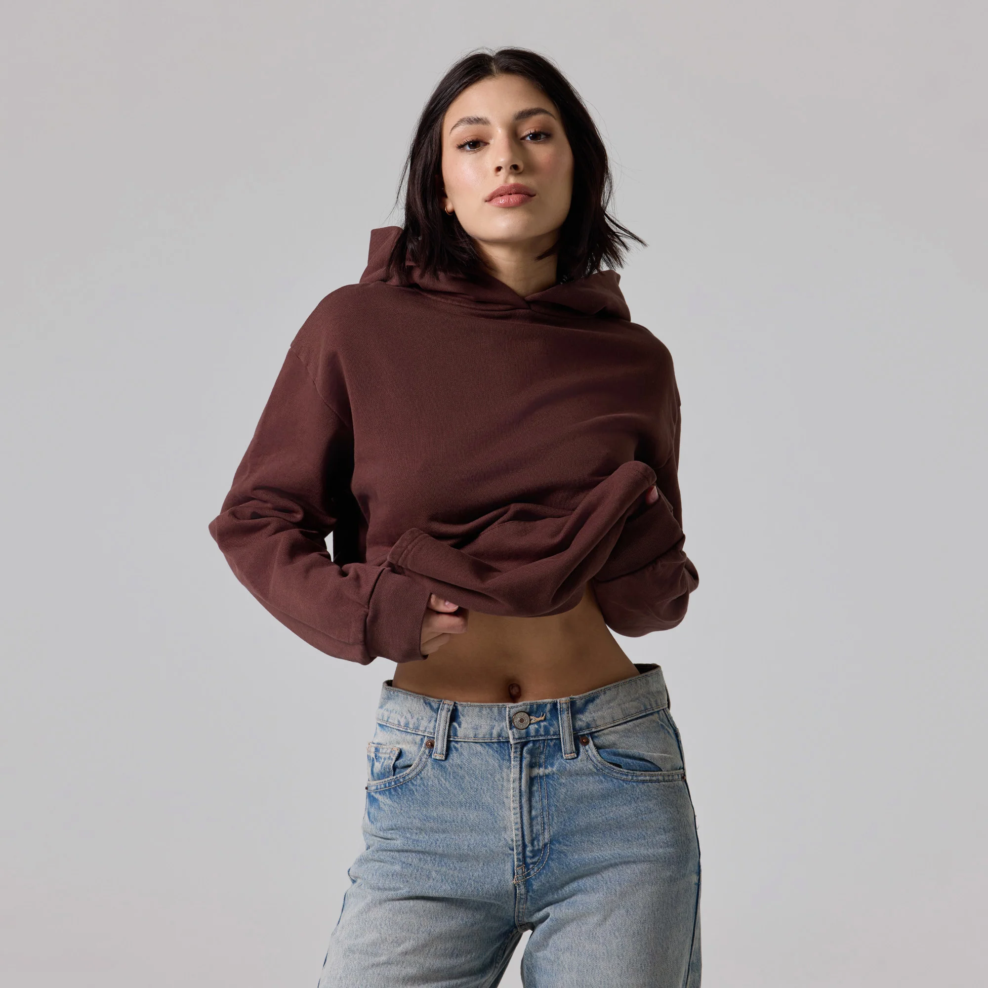 WOMENS SIMPLE LIGHTWEIGHT HOODIE - Image 4