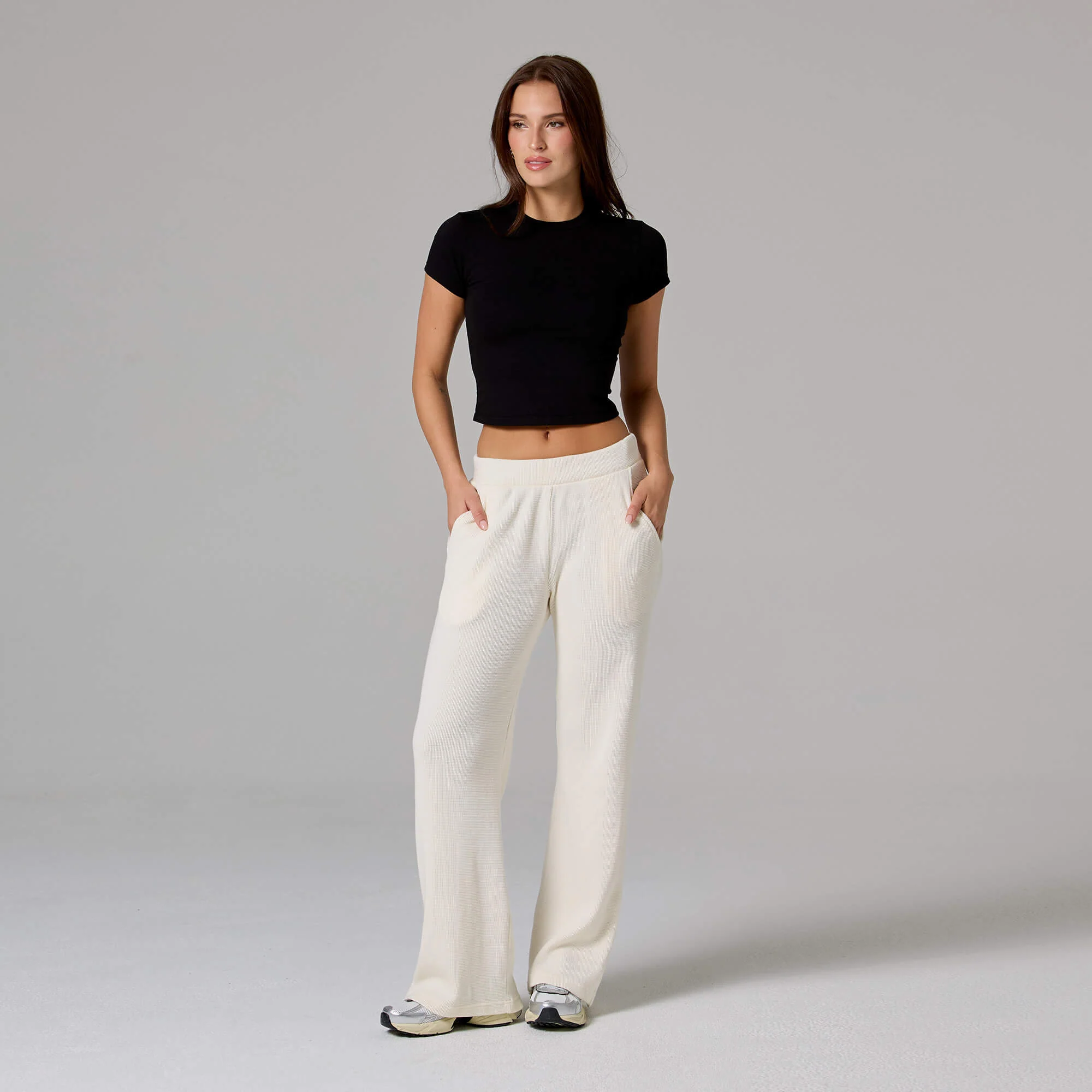 WOMENS WAFFLE LOUNGE PANT - Image 4