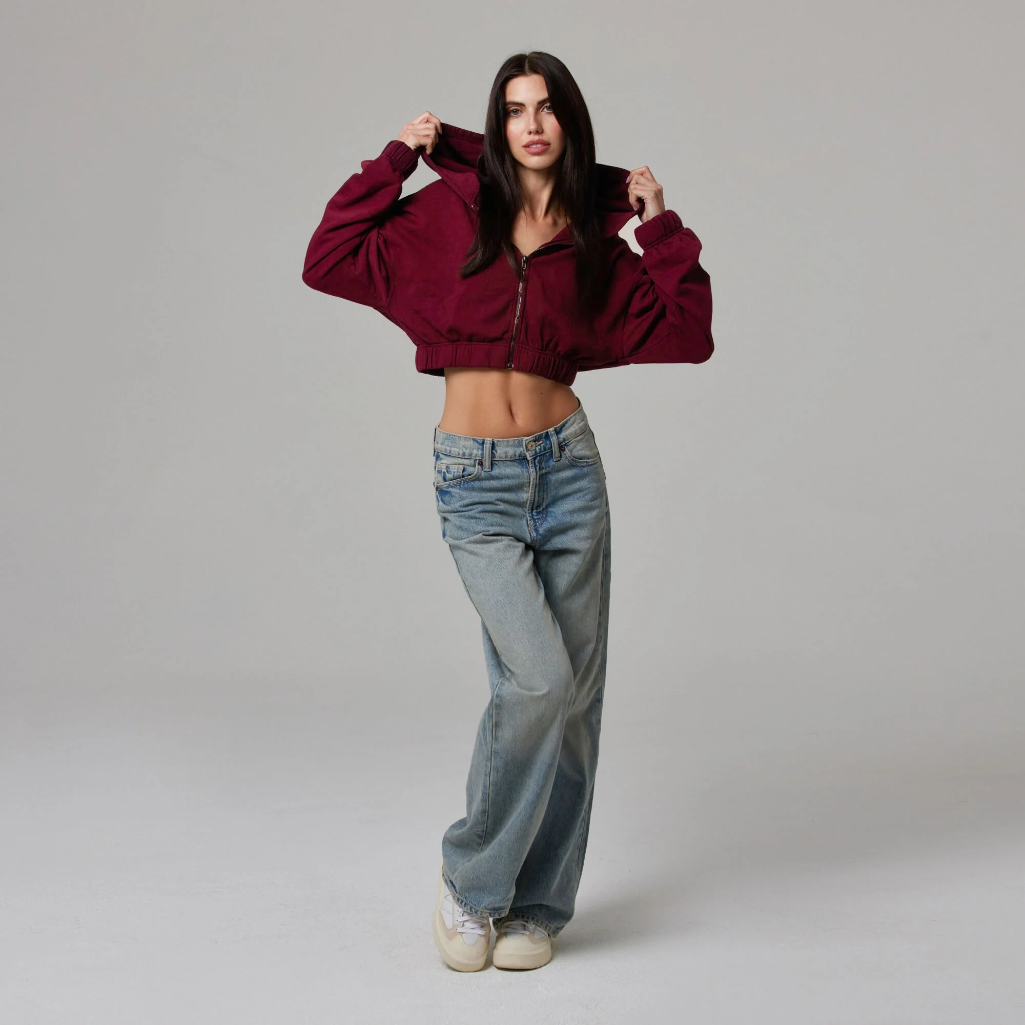 WOMENS ZIP CROP JACKET - Image 5