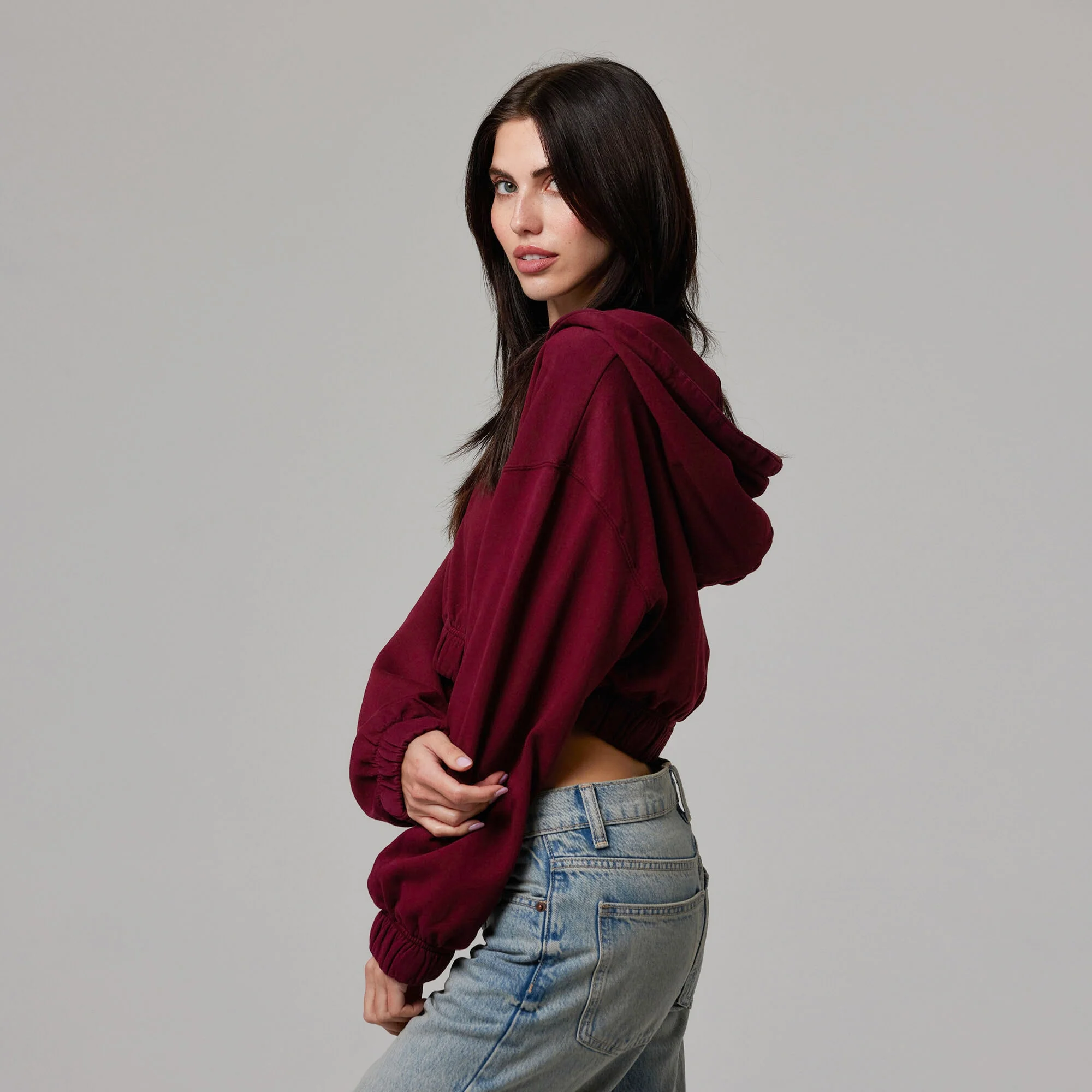 WOMENS ZIP CROP JACKET - Image 7