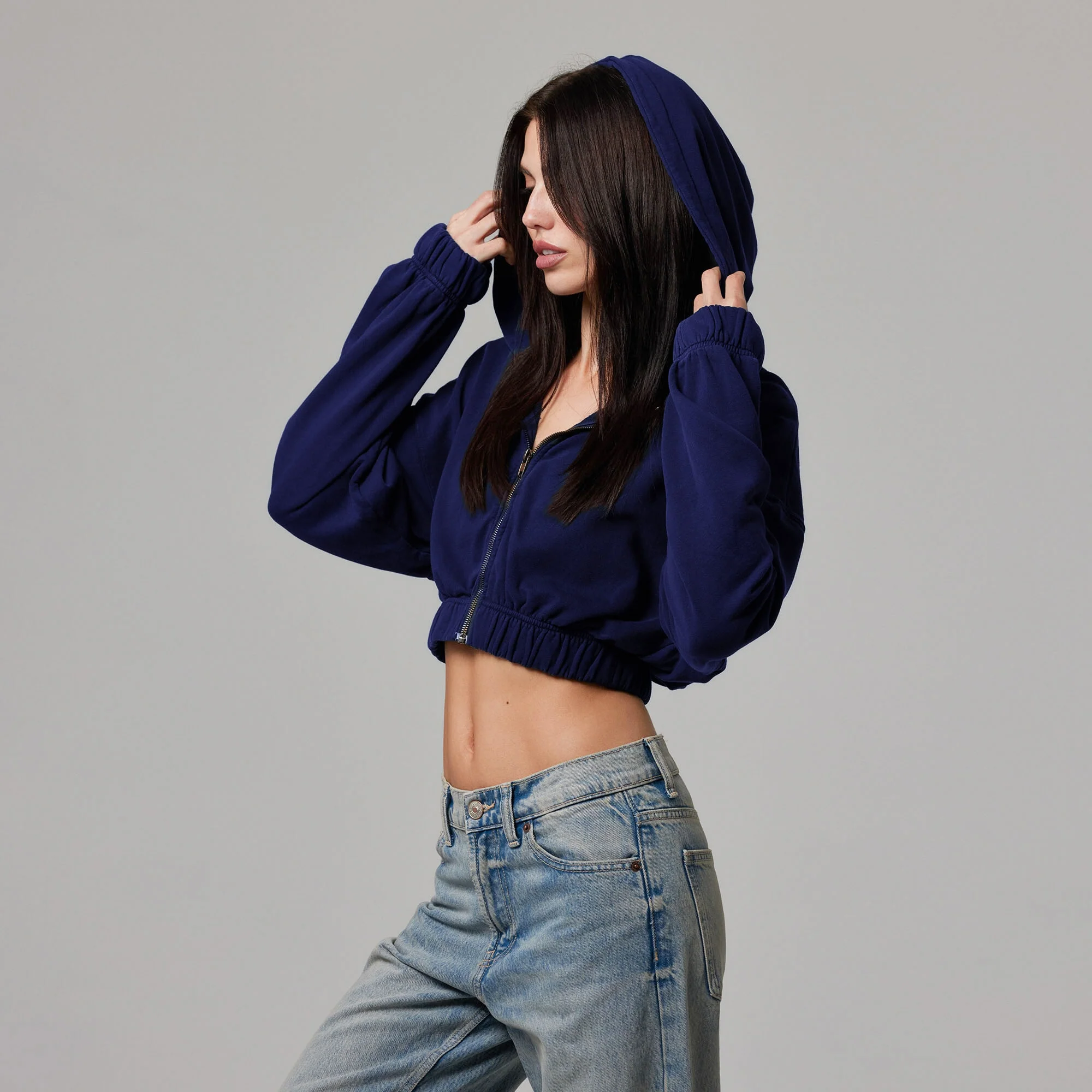 WOMENS ZIP CROP JACKET - Image 5
