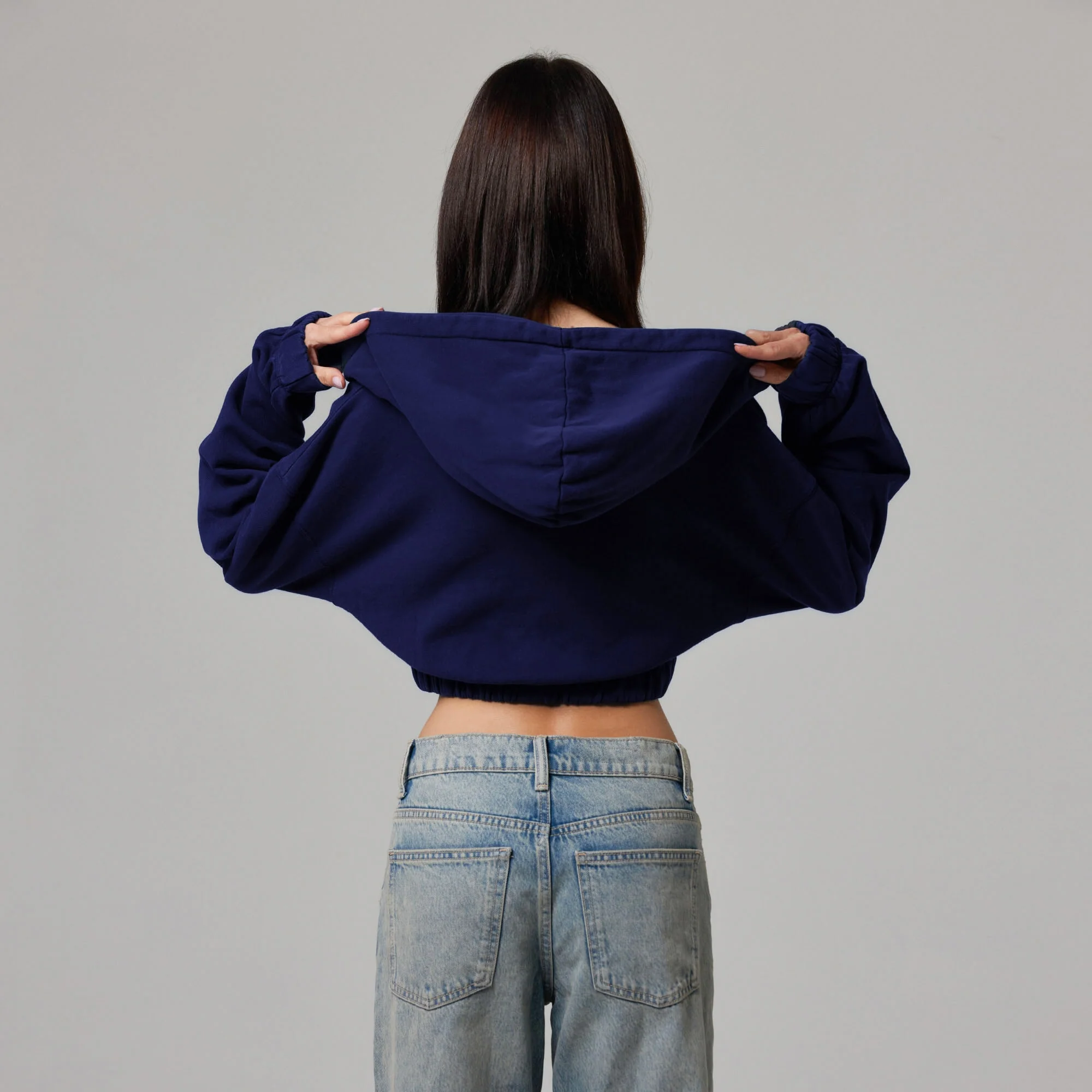 WOMENS ZIP CROP JACKET - Image 6